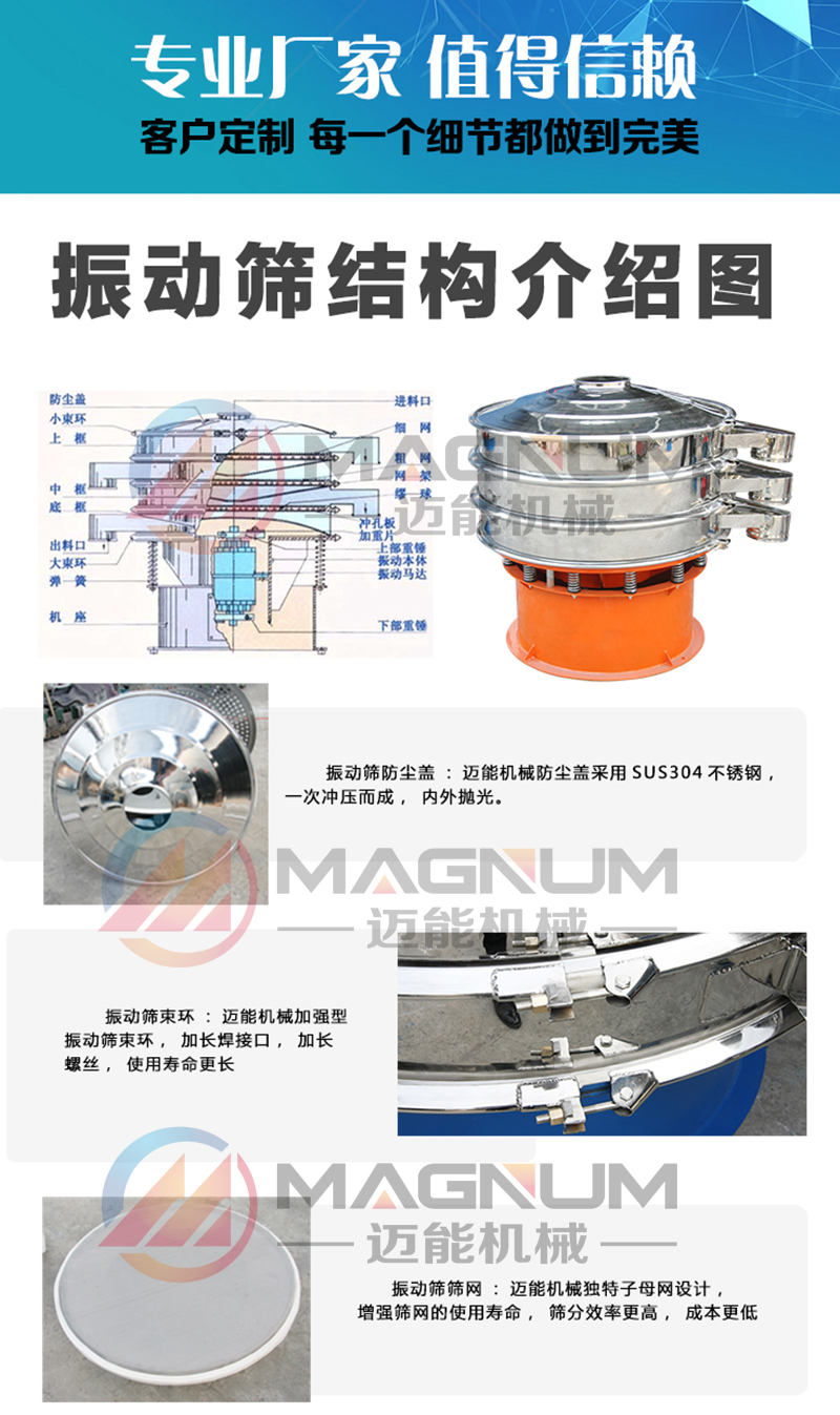 高嶺土振動篩細(xì)節(jié)圖